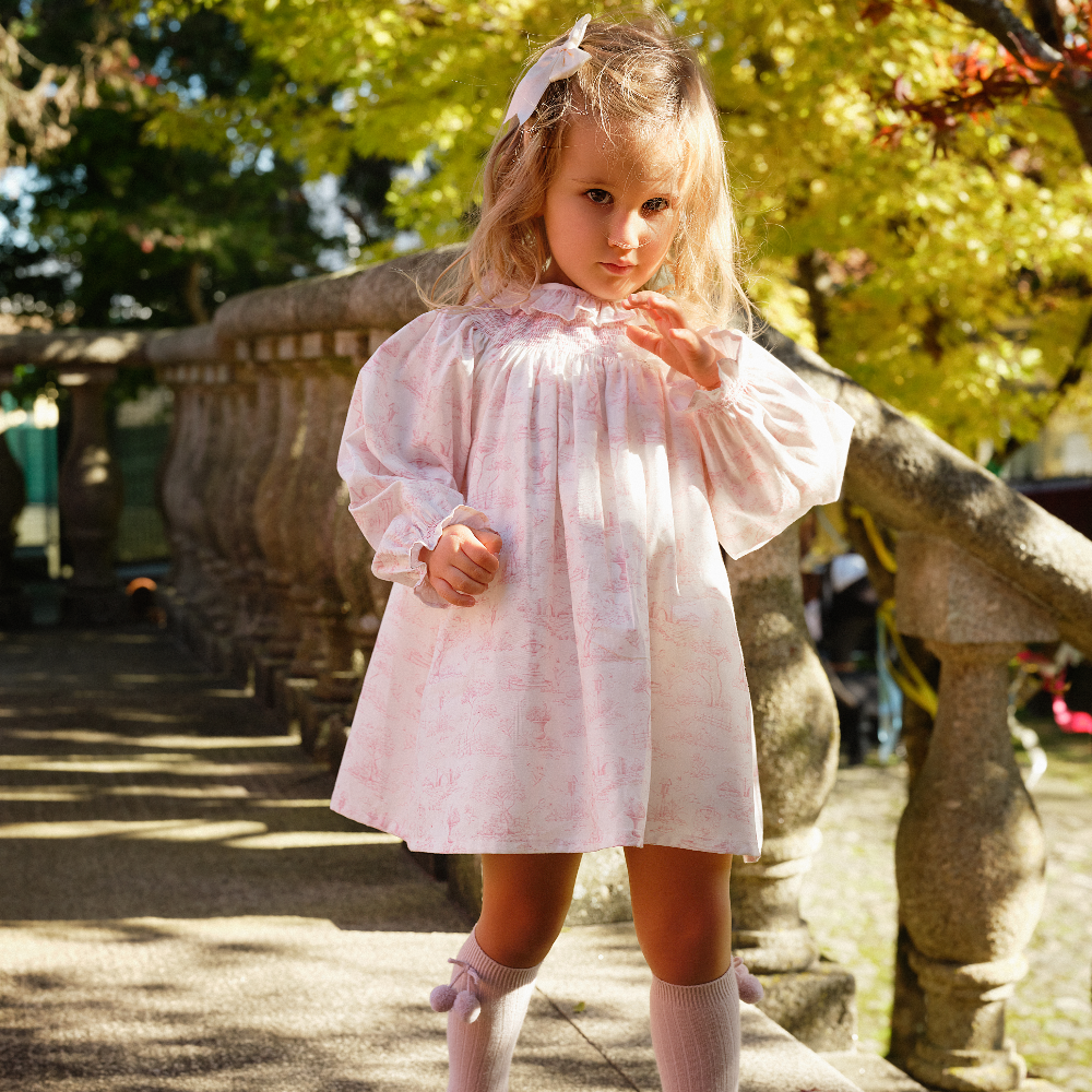 Deolinda Girls Woody Pink Dress main image 0