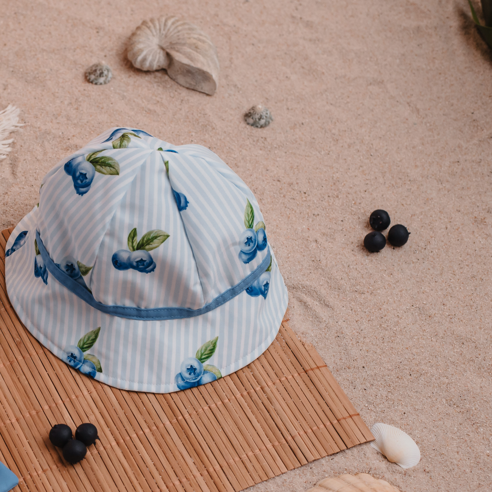 MEIA PATA - Flowers Print Sun Hat - Blue main image 1