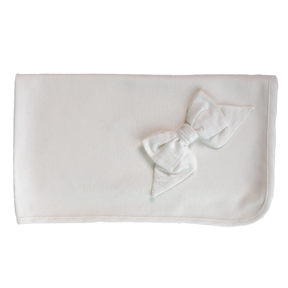 Baby Gi Pure Collection Girls Ivory Blanket