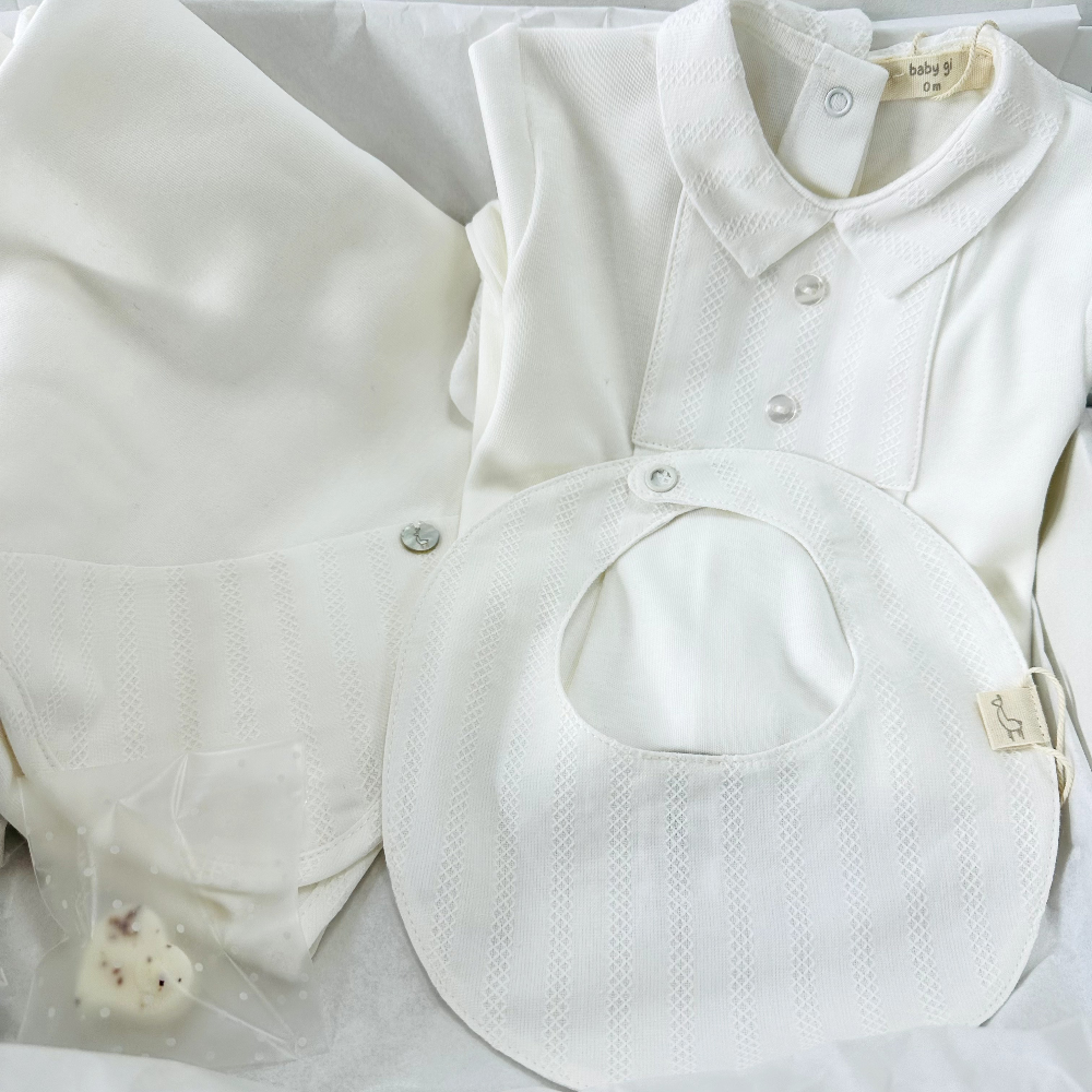 Baby Gi Pure Collection Unisex Ivory Gift Set