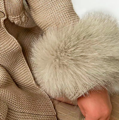 Pangasa Grey Fur Tie Hat main image 1