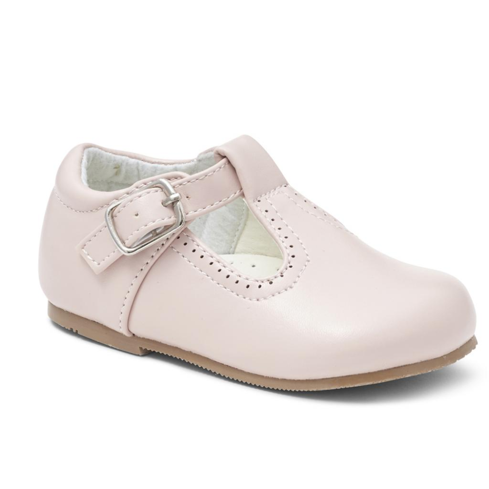 Girls Amelia Pink Leather Shoes