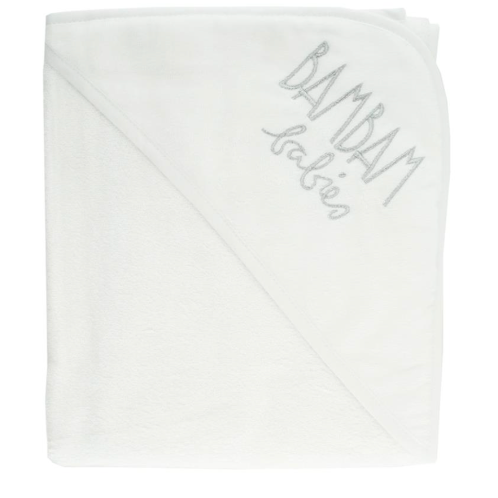Bam Bam Unisex White Towel & Slippers in Giftbox