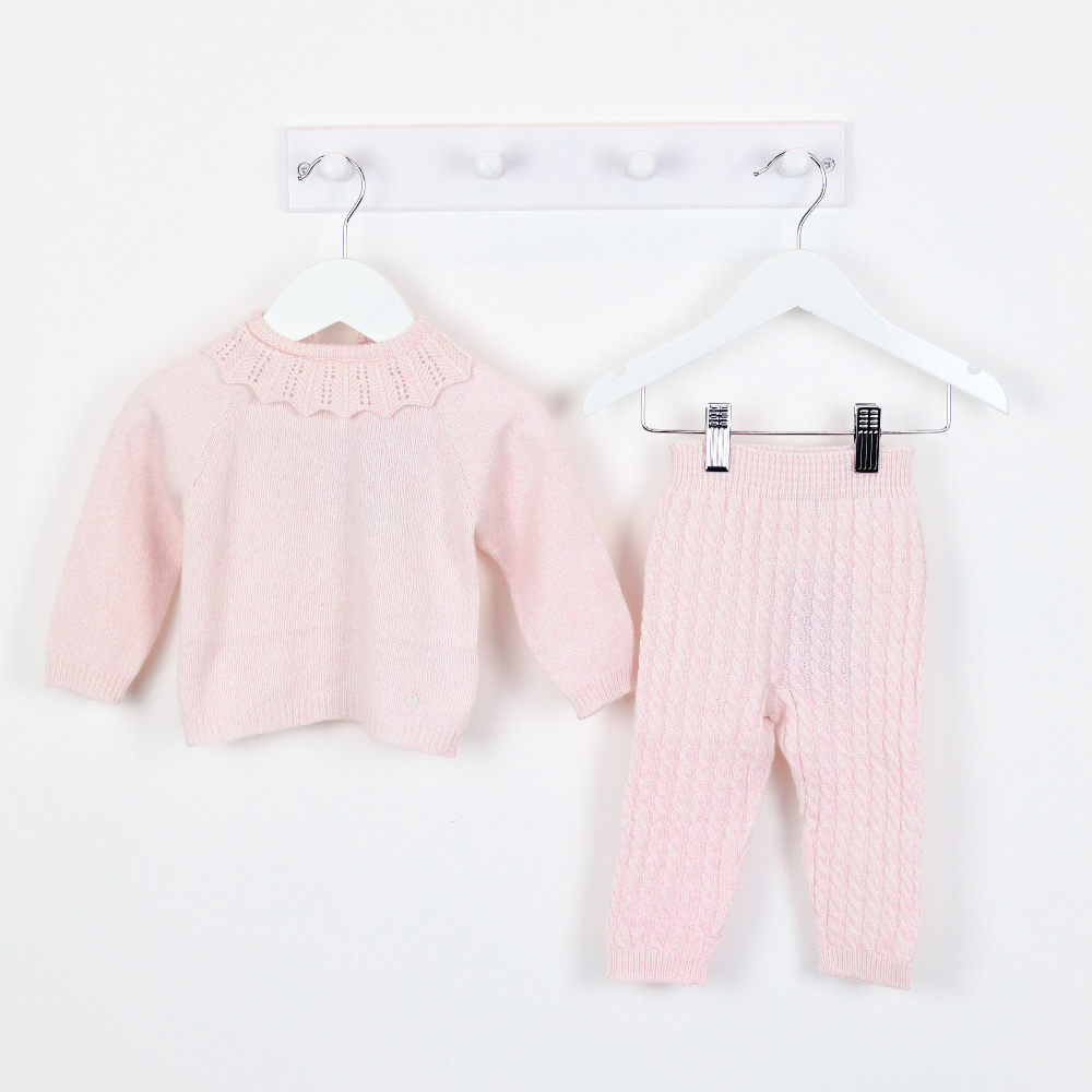 Wedoble Girls Pink Knitted 2 Piece Set