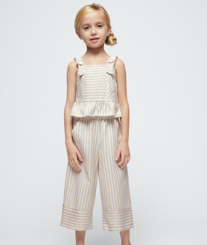 Mayoral Girls Striped Top & Trousers