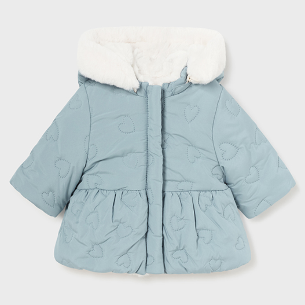 Mayoral Girls Turquoise Reversible Coat