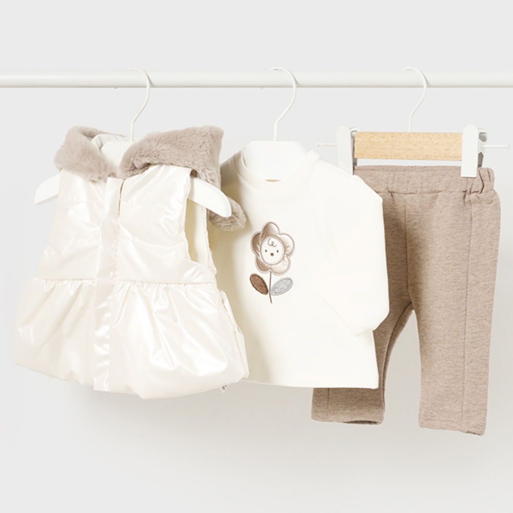 Mayoral Girls Natural Tracksuit Set