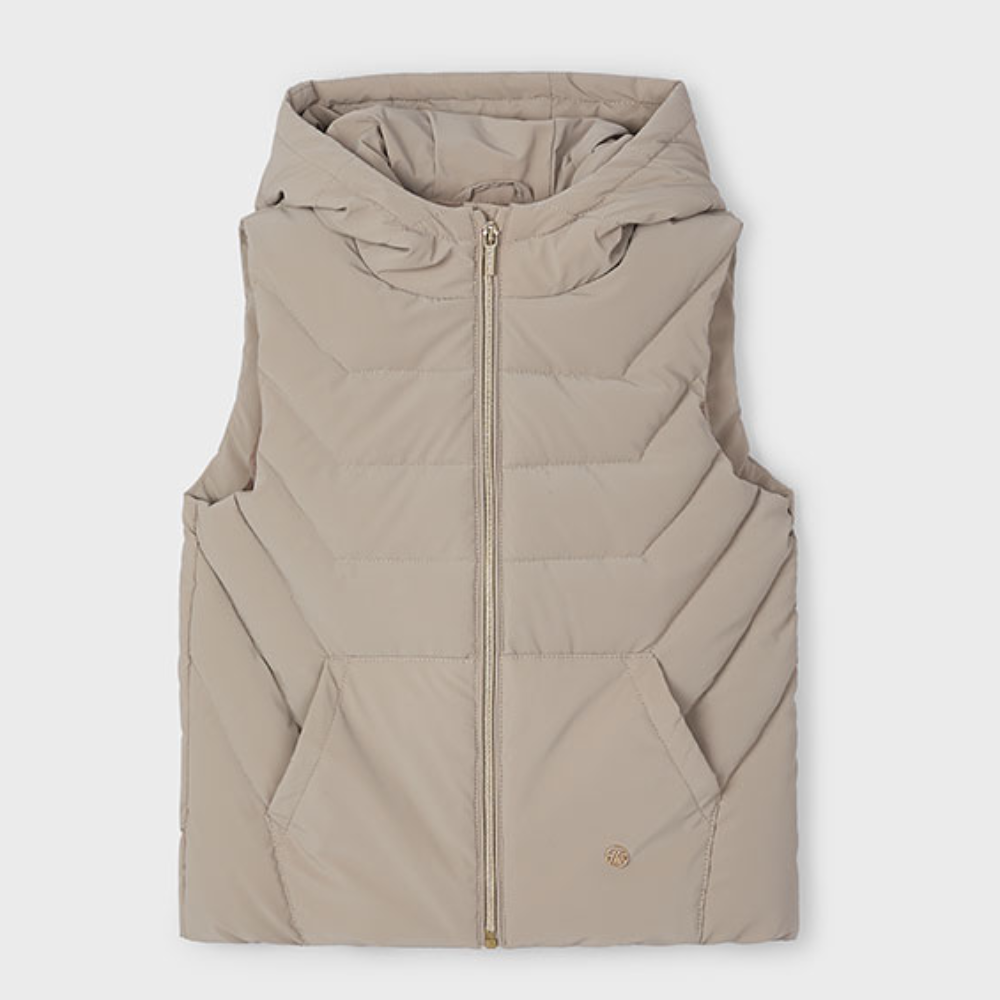 Mayoral Girls Beige Gilet