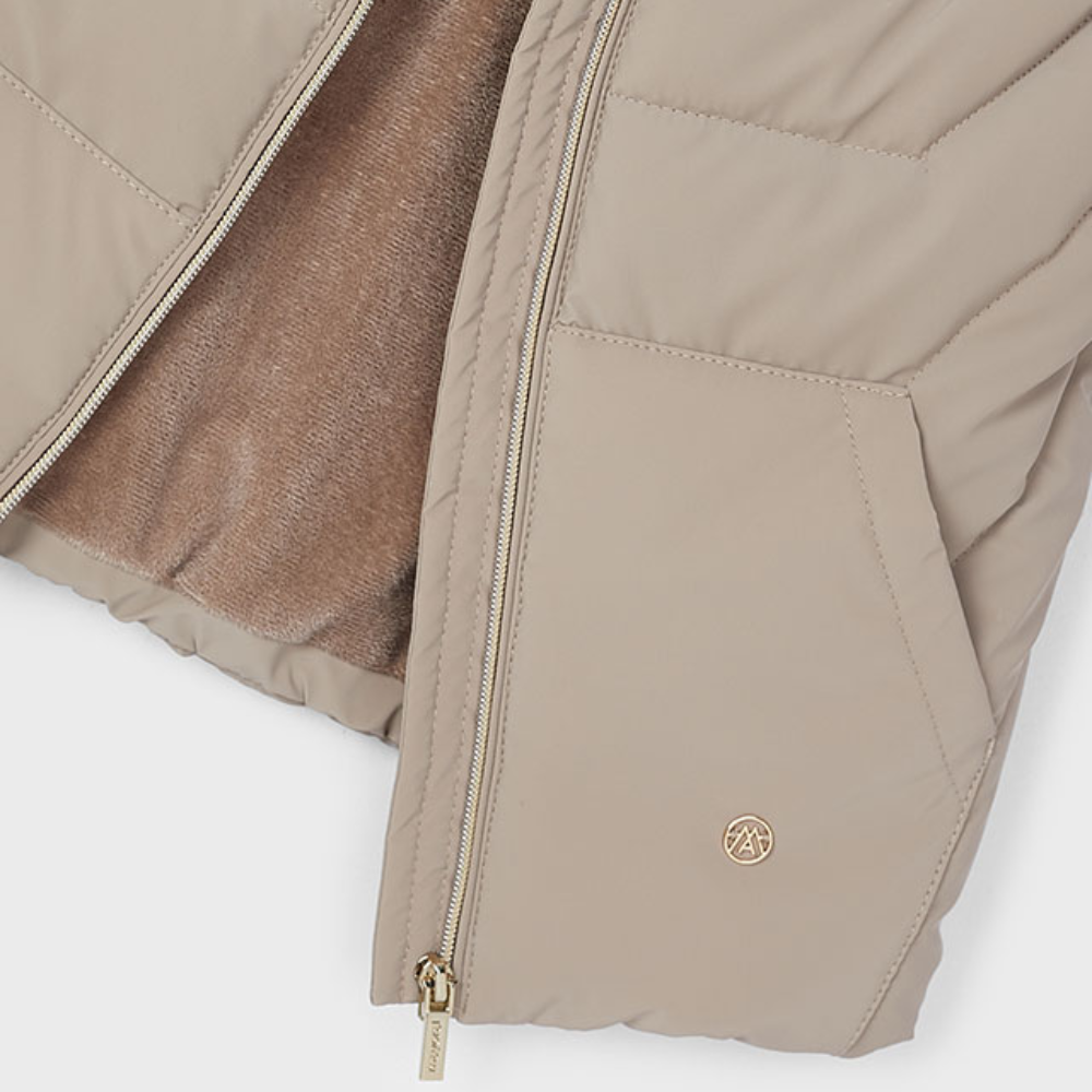 Mayoral Girls Beige Gilet