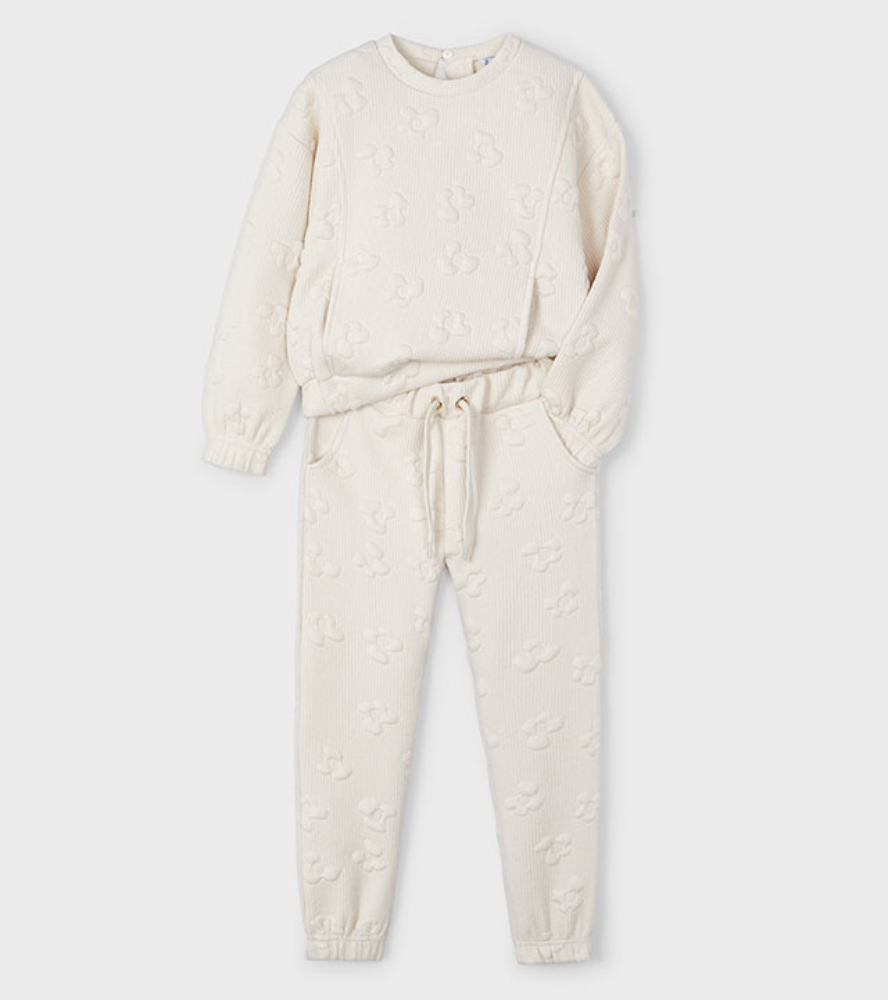 Mayoral Girls Padded Flower Tracksuit