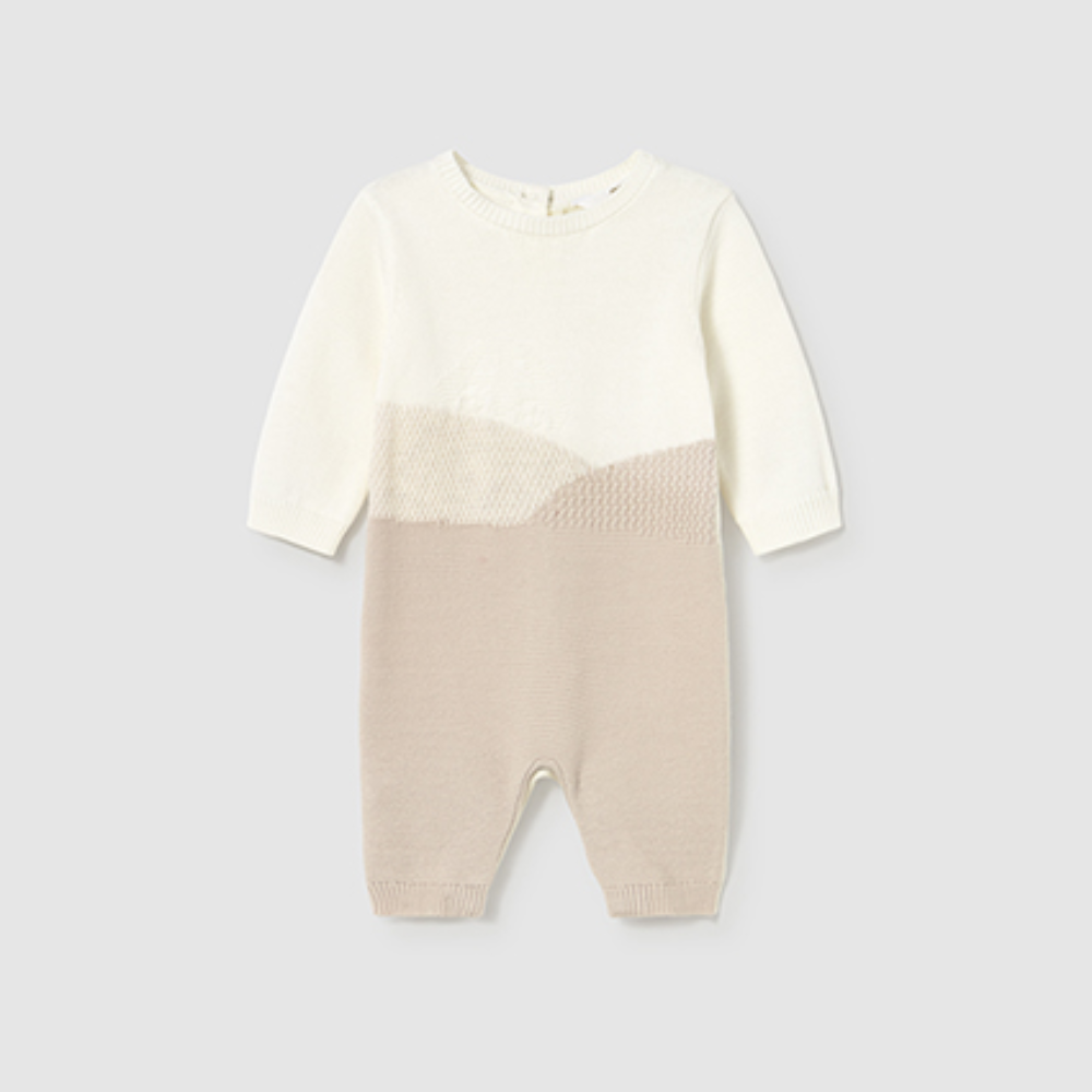 New In Mayoral Boys Neutral Tricot Romper