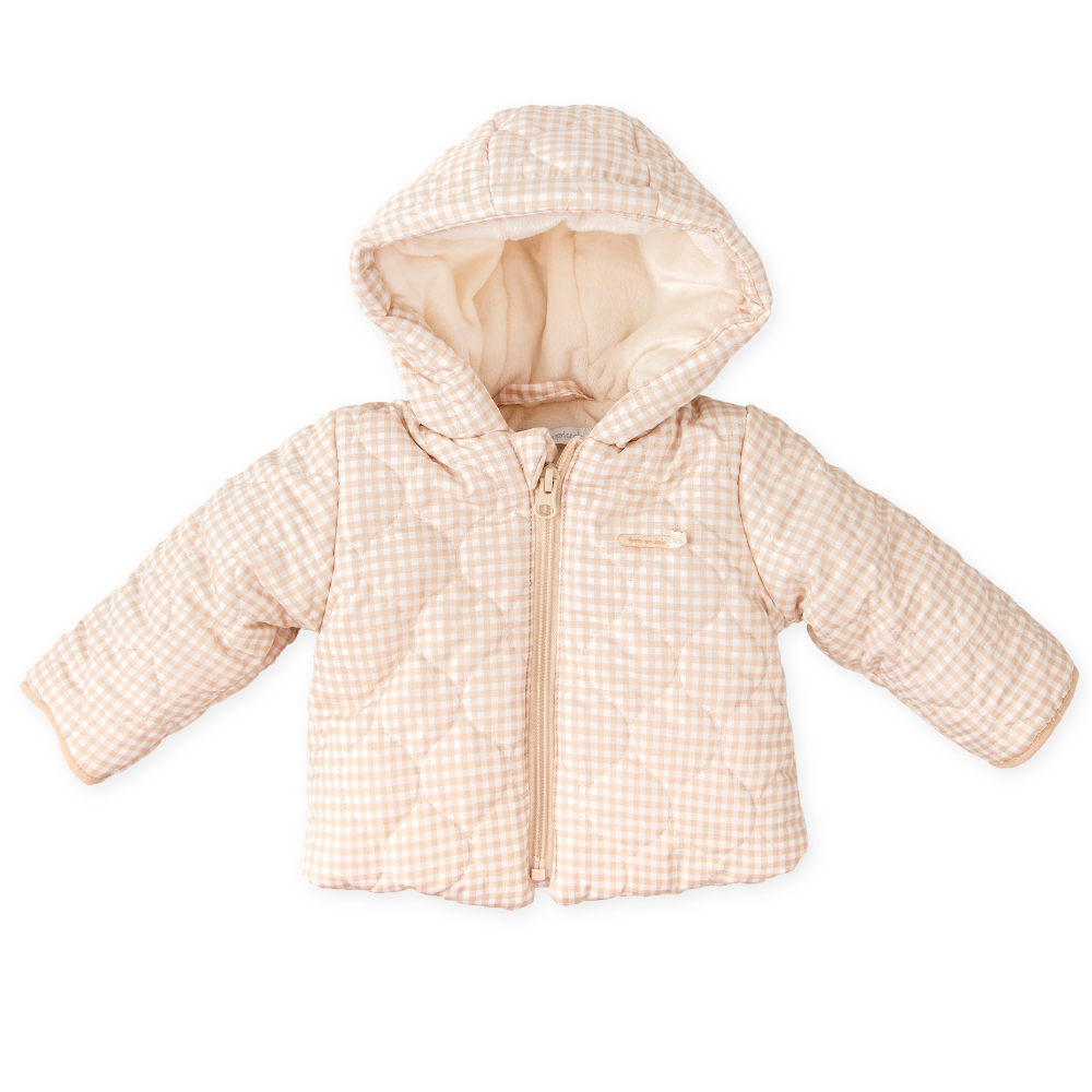 Tutto Piccolo Girls Sand Quilted Coat