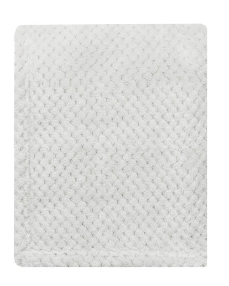 Unisex White Waffle Blanket