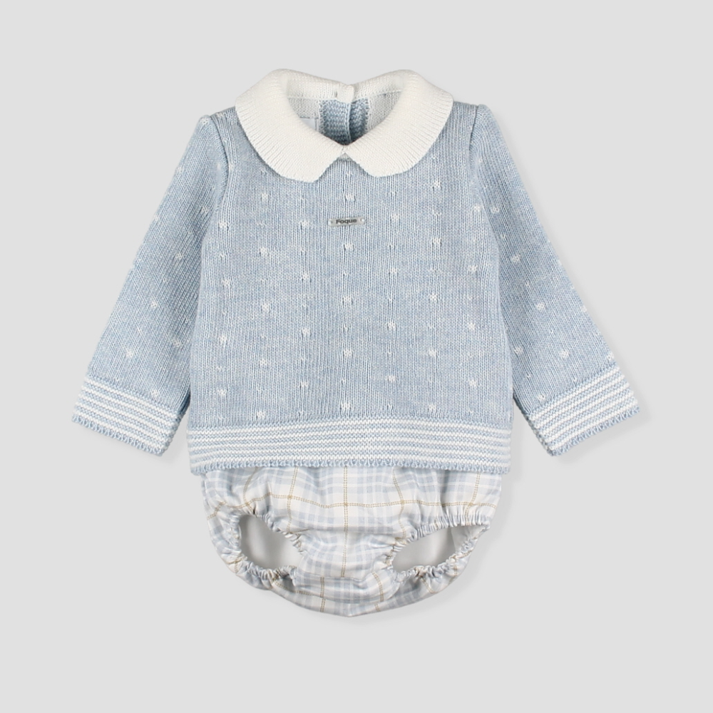 Foque Boys Blue Jumper & Jam Pant Set