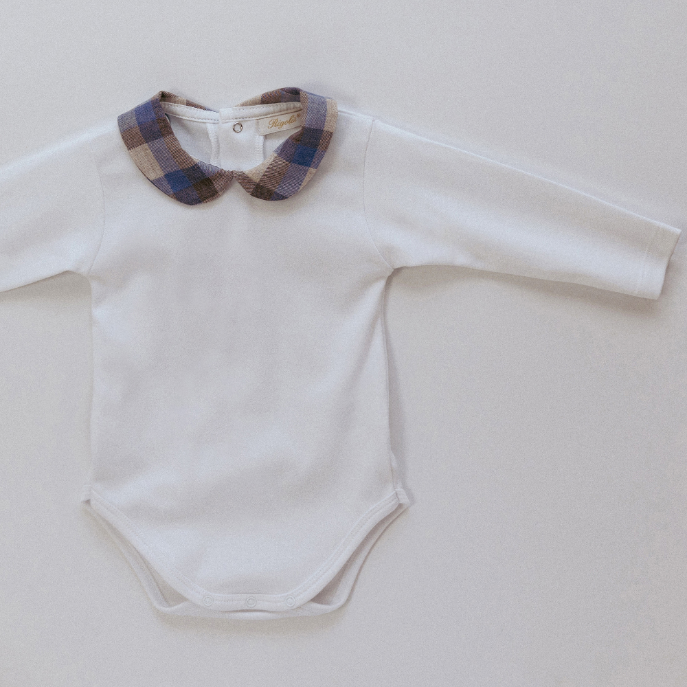 Rigola Boys bodyvest with Blue & Beige  collar