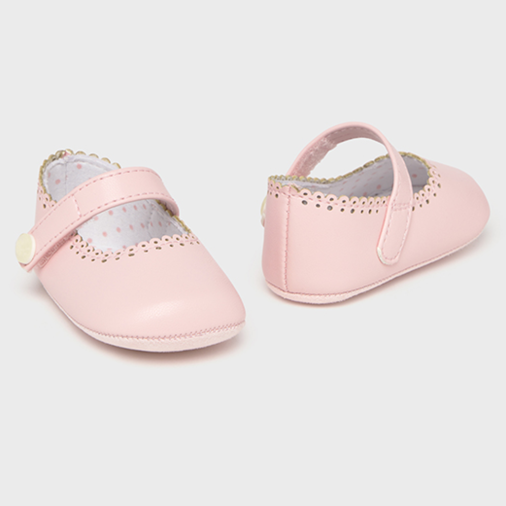 New In Mayoral Girls Pink Soft Baby Shoes