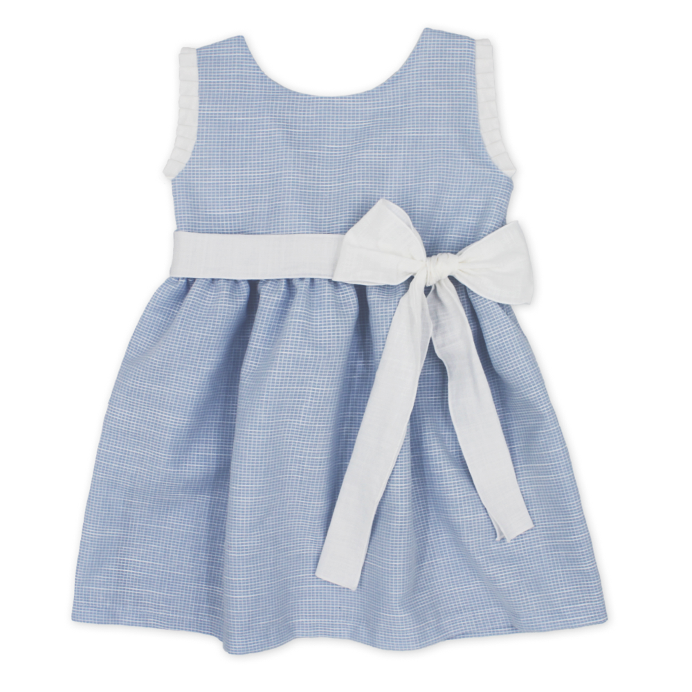 Rapife Girls Blue Check Dress