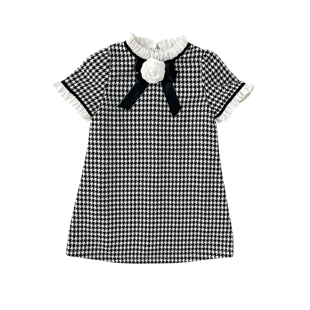 Fofettes Girls Dogtooth Dress