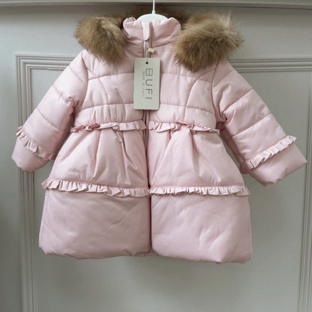 BUFI Girls Pink Padded Jacket