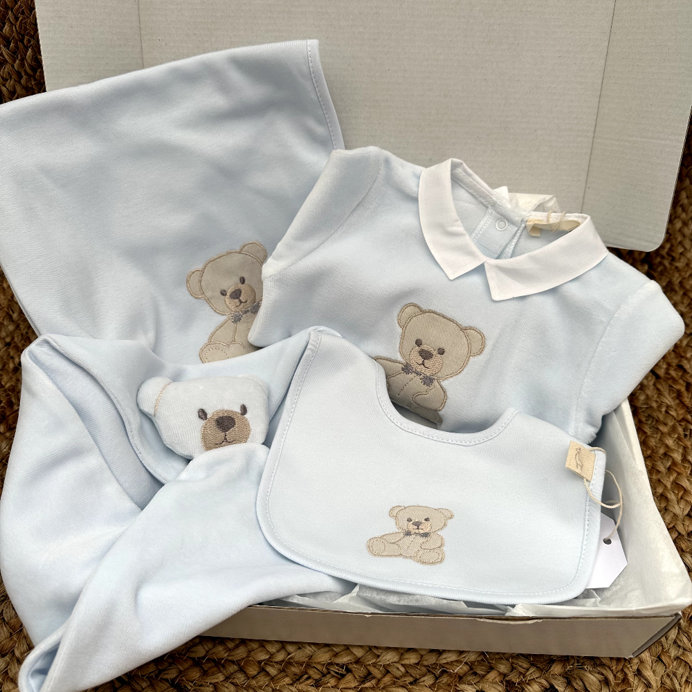 Baby Gi Blue Teddy Gift Set