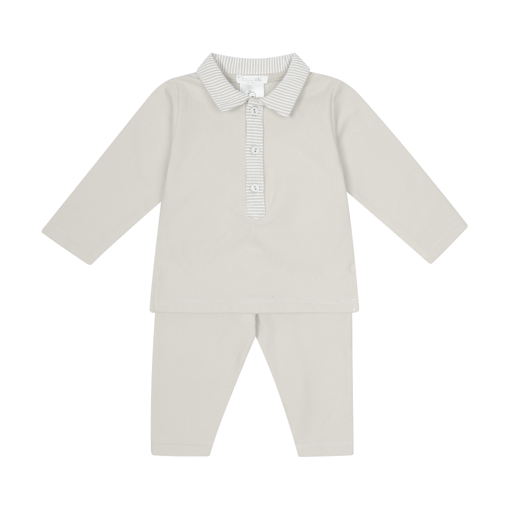 New In Deolinda Boys Beige Tracksuit