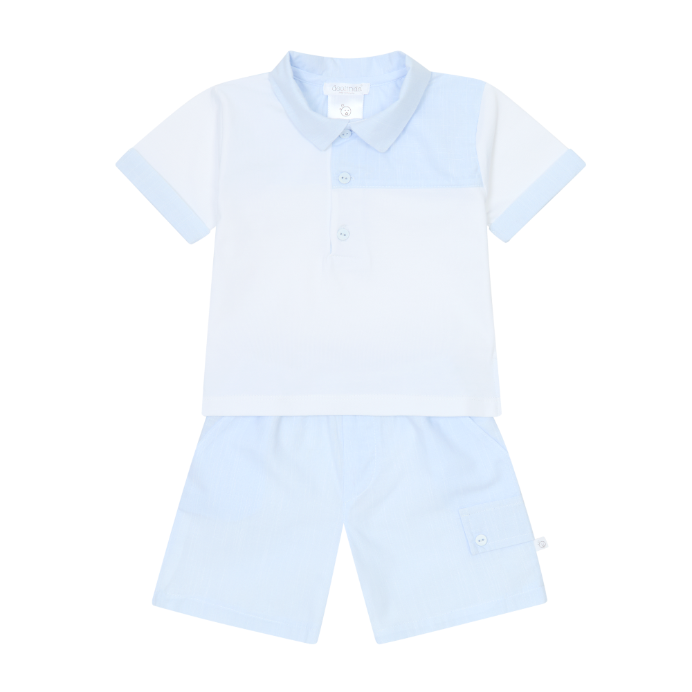 Deolinda Boys Lino Shorts Set