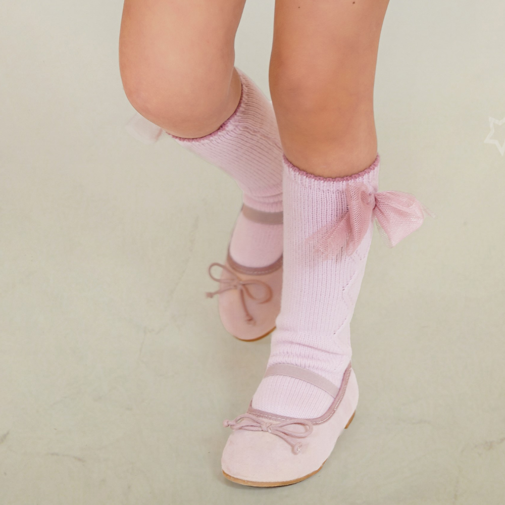 New In Rahigo Girls Dusty Pink Socks