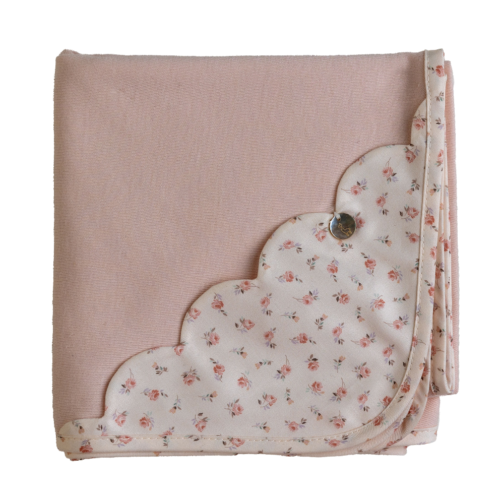 Baby Gi Flossie Peach Pink Interlock Blanket