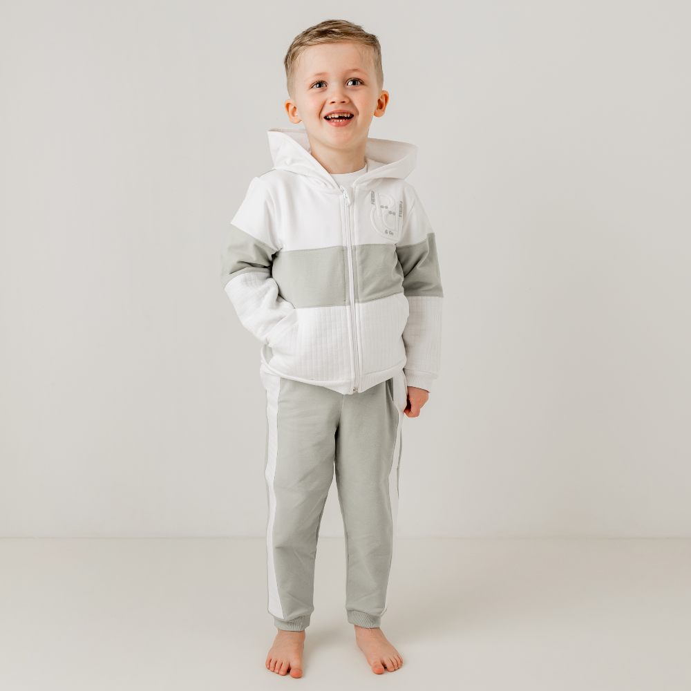 Pastels & Co Boys Sage Tracksuit