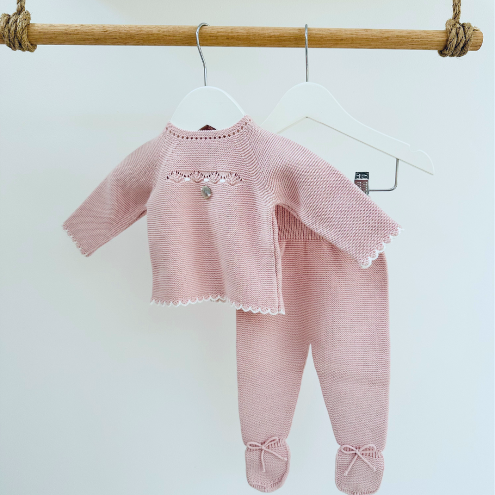 Artesania Granlei Pink Knitted Top & Leggings