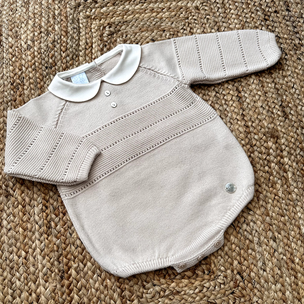 Artesania Granlei Boys Sand Knitted Romper