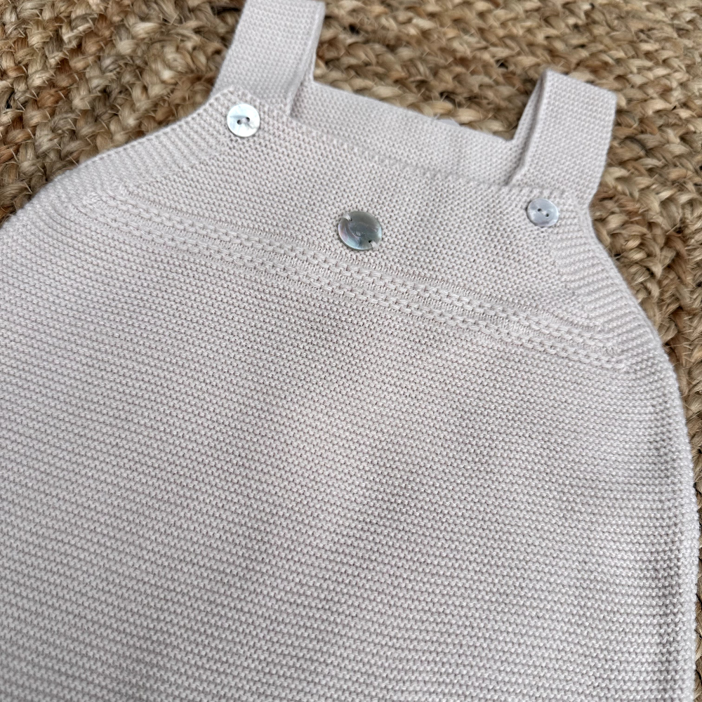 Artesania Granlei Boys Sand Fine Knit Dungarees