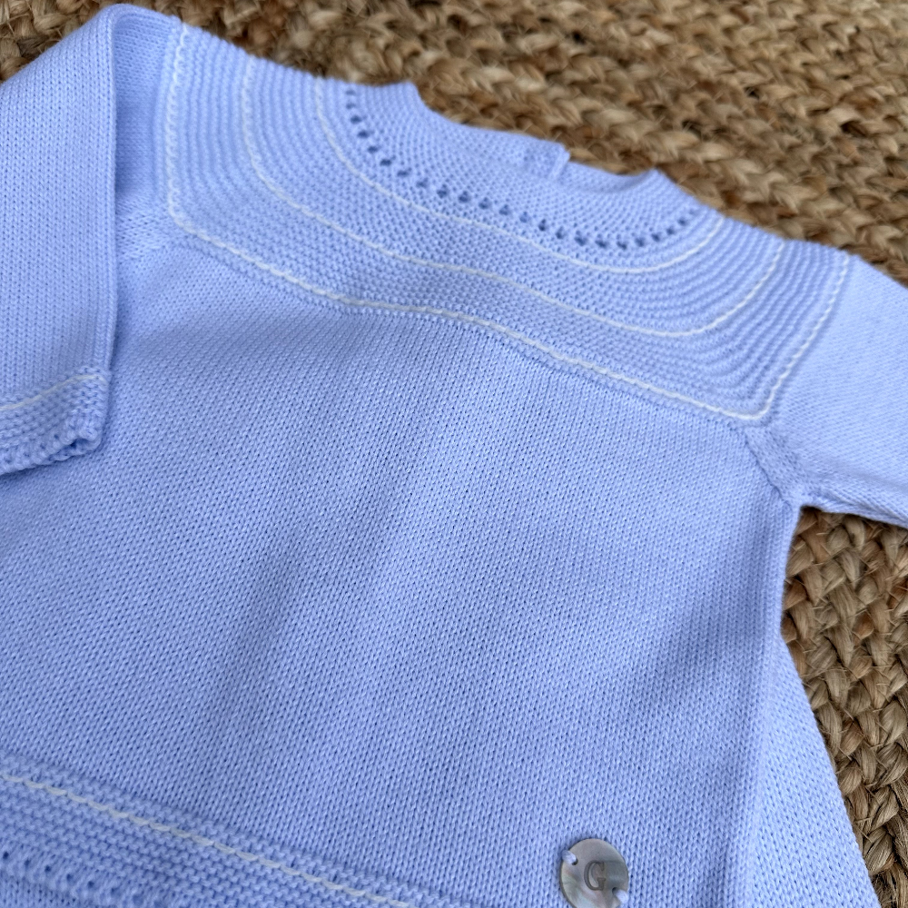 Artesania Granlei Boys Powder Blue Knitted Set