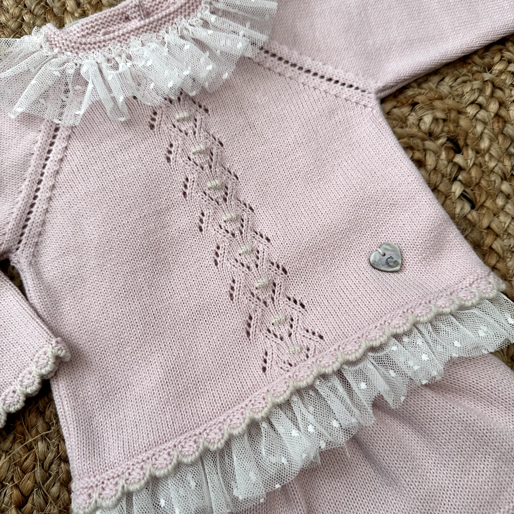 Artesania Granlei Dusky Pink Knit Jam Pants & Long Sleeved Top