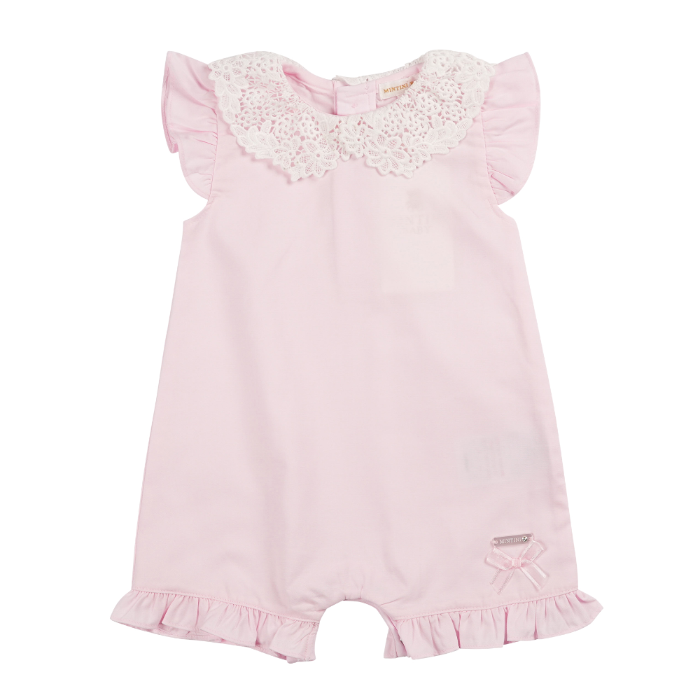 Mintini Girls Pink Romper