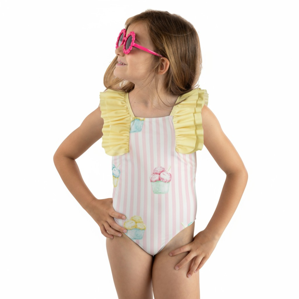 Meia Pata Girls Aruba Ice Cream Swimming Costume SS26