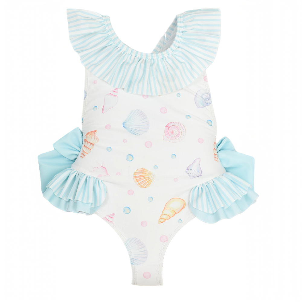 Meia Pata Girls Barbados Seashells Swimming Costume SS26