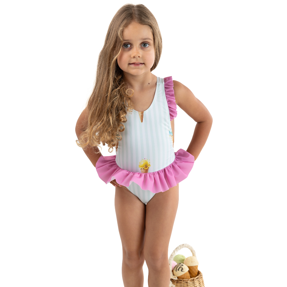 Meia Pata Girls Ravello Ice Cream Swimming Costume