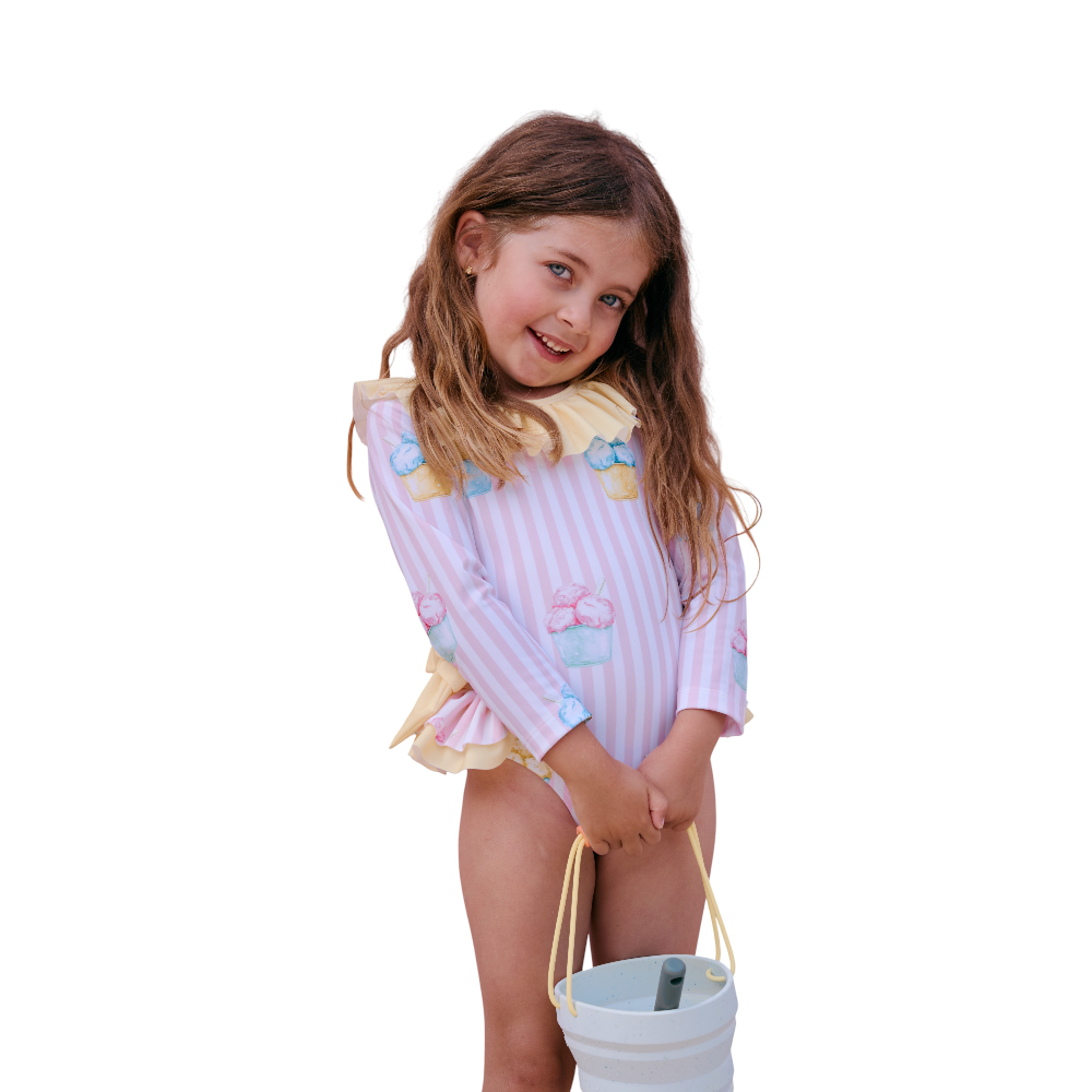 Meia Pata Girls Jamaica Ice Cream Swimming Costume SS26
