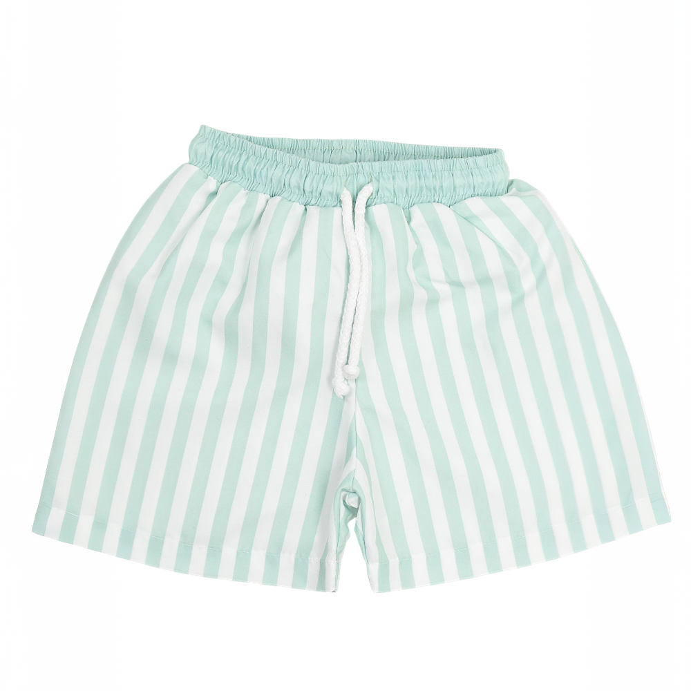 Meia Pata Boys Mint Stripe Swimming Shorts SS26