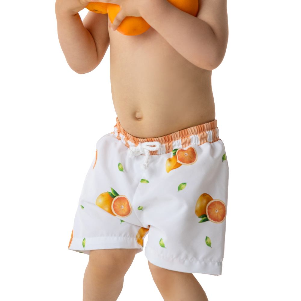 Meia Pata Boys Oranges Swimming Shorts