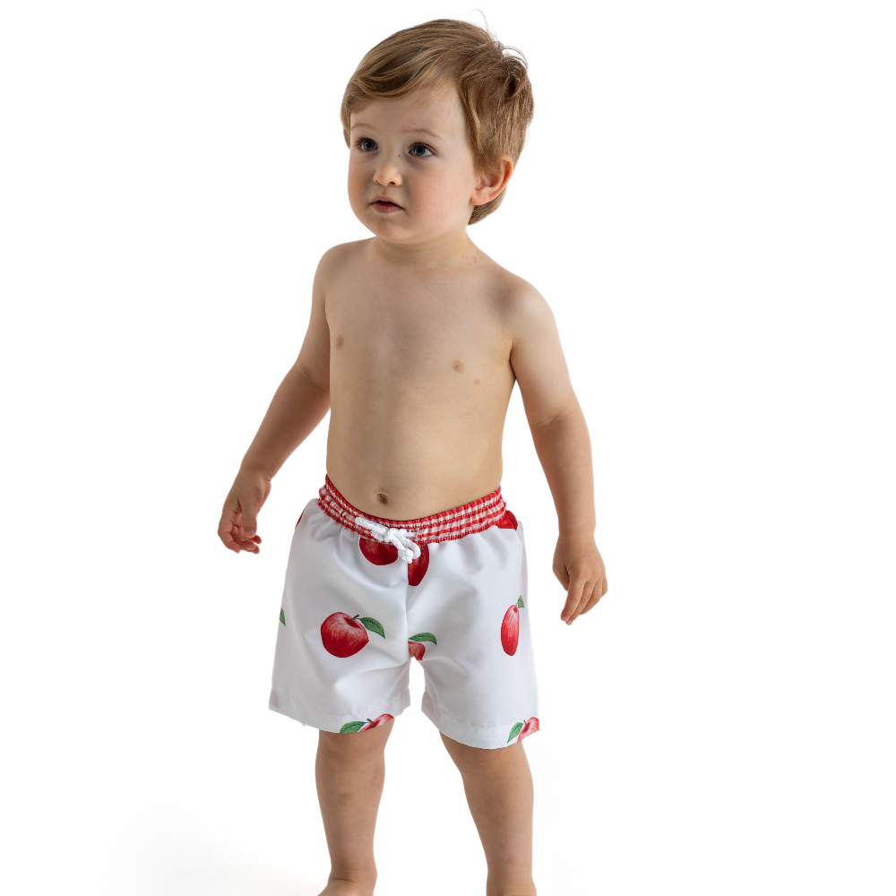 Meia Pata Boys Apples Swimming Shorts