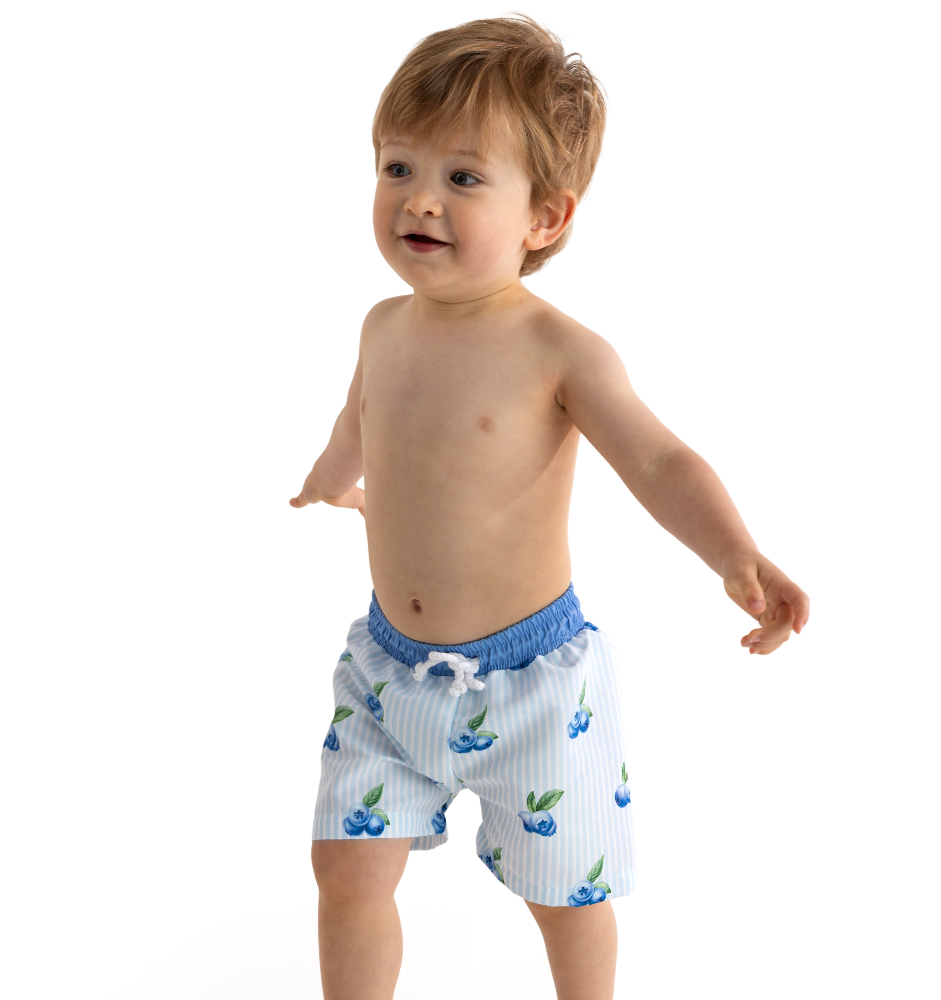 Meia Pata Boys Blueberries Swimming Shorts