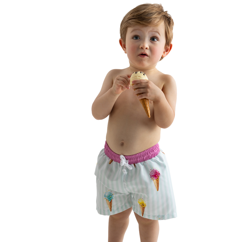 Meia Pata Boys Ice Cream Swimming Shorts