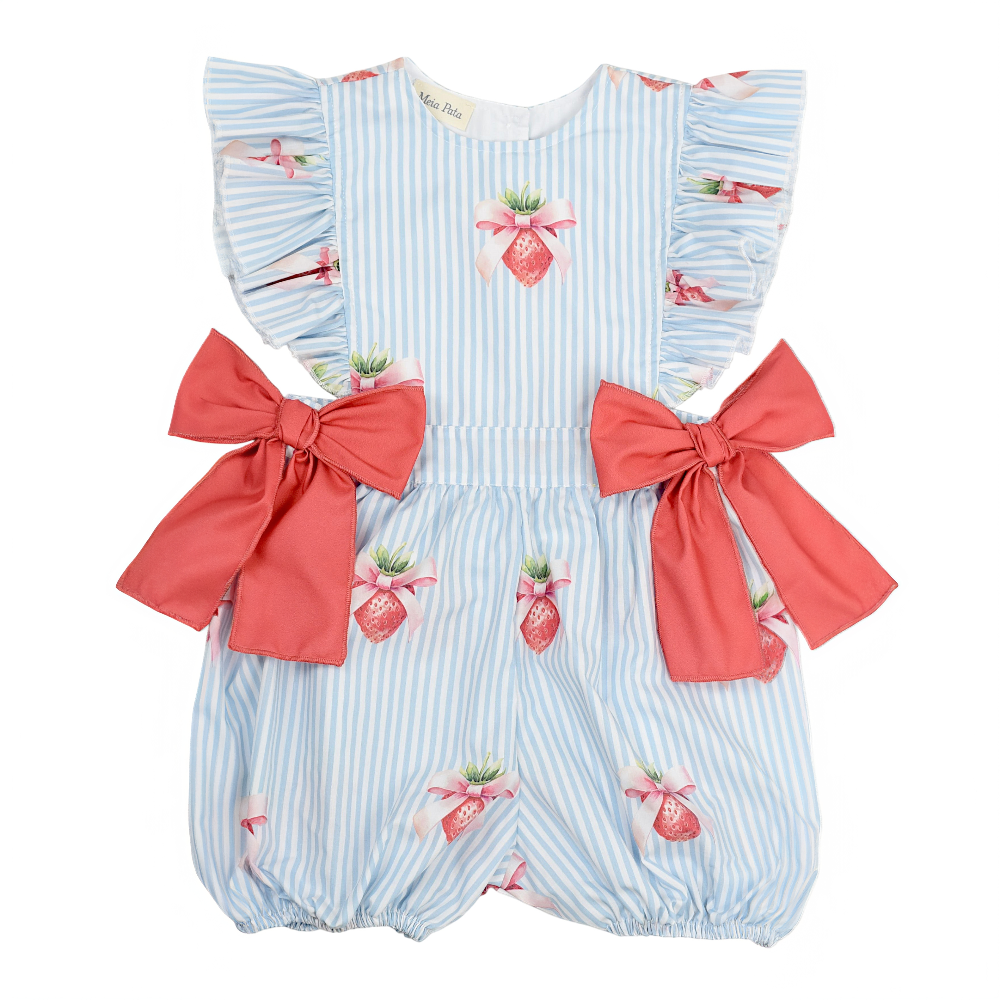 Meia Pata Girls Strawberries Jumpsuit SS26