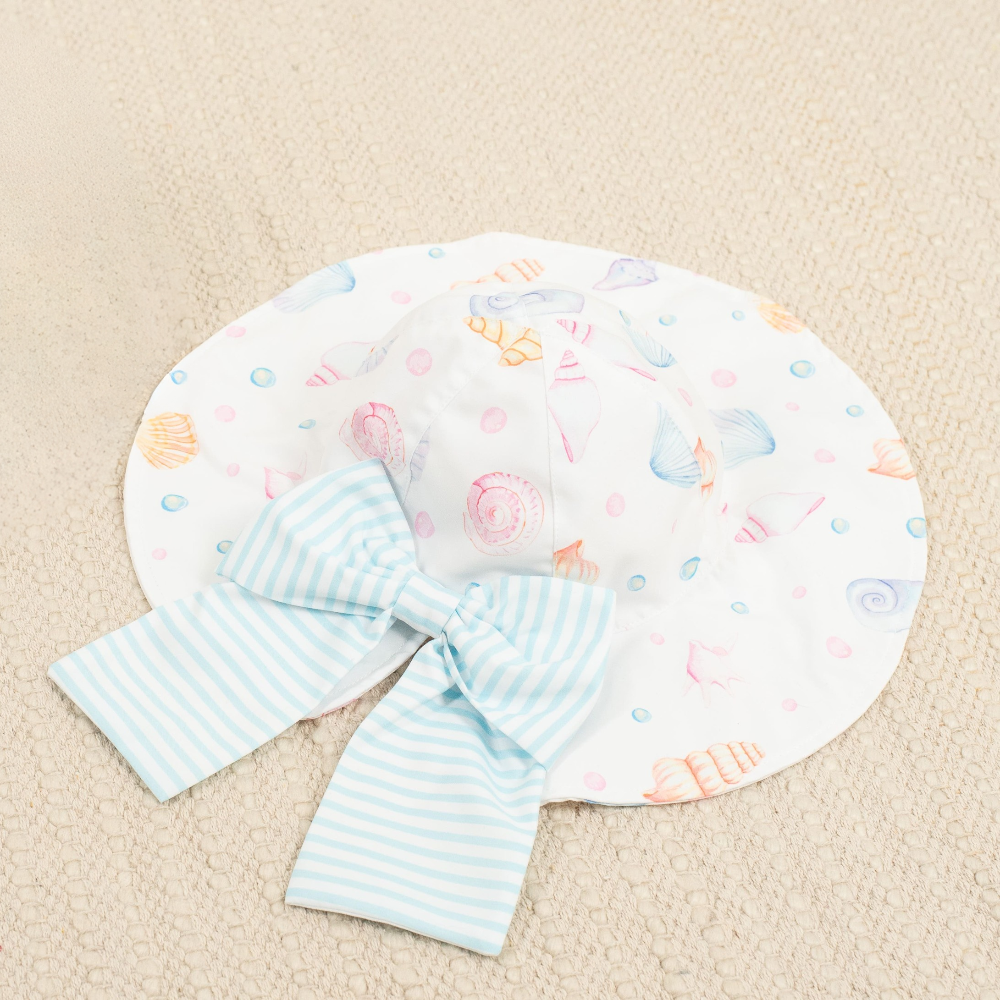 Meia Pata Girls Bow Seashells Sun Hat SS26