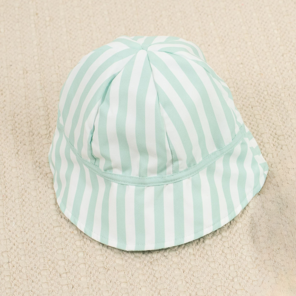 Meia Pata Boys Mint Stripes Sun Hat SS26
