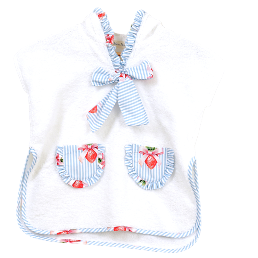 Meia Pata Girls Strawberries Beach Poncho SS26