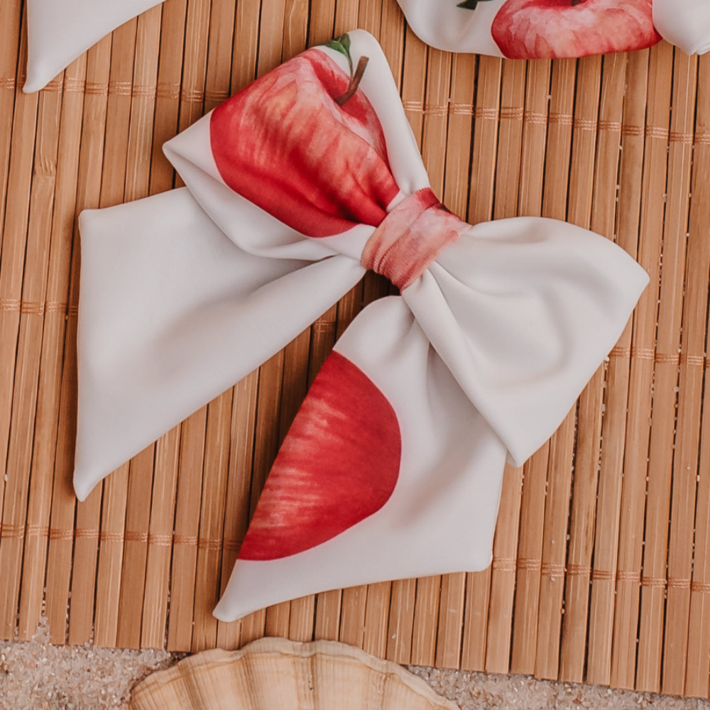 Meia Pata Beach Apples Bow Hair Clip