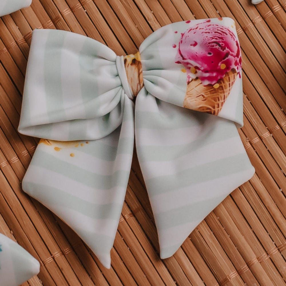 Meia Pata Beach Ice Cream Bow Hair Clip